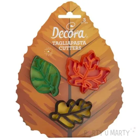foremka do ciasteczek liscie jesienne decora 3 szt