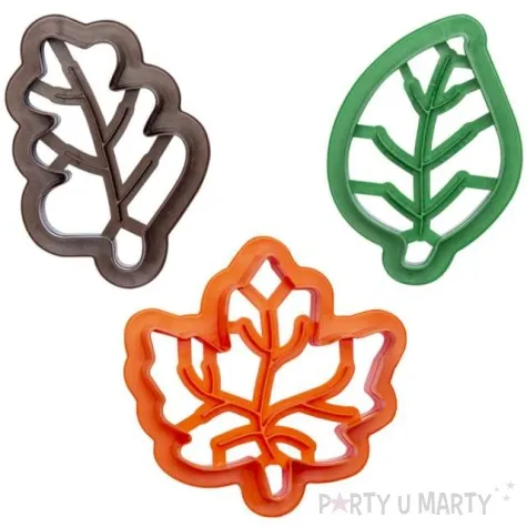 foremka do ciasteczek liscie jesienne decora 3 szt