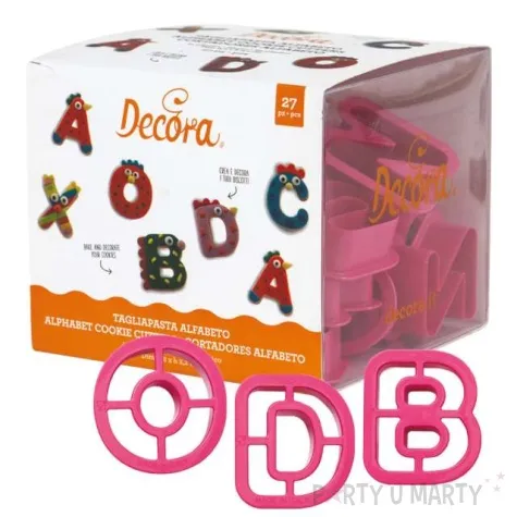 foremka do ciasteczek literki alfabet decora 27 szt