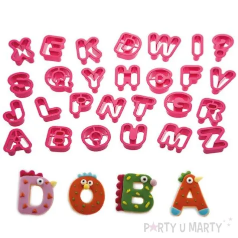 foremka do ciasteczek literki alfabet decora 27 szt