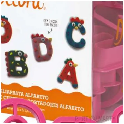 foremka do ciasteczek literki alfabet decora 27 szt