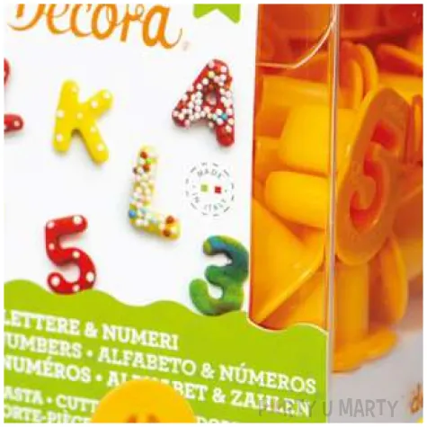 foremka do ciasteczek literki alfabet decora 36 szt