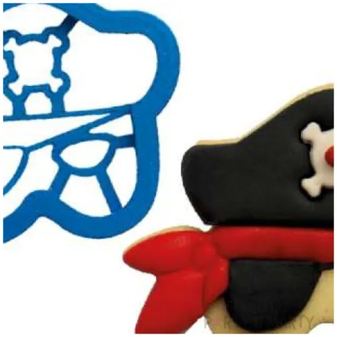 foremka do ciasteczek maska party pirat decora