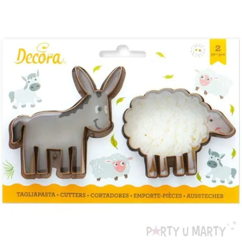 foremka do ciasteczek osiolek i owieczka decora 2 szt