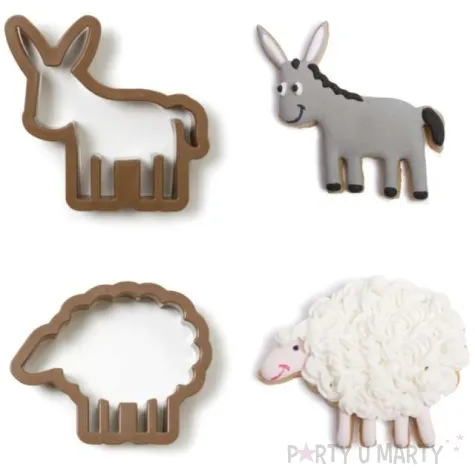 foremka do ciasteczek osiolek i owieczka decora 2 szt