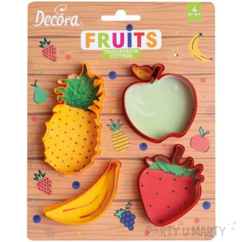 foremka do ciasteczek owoce decora 4 szt