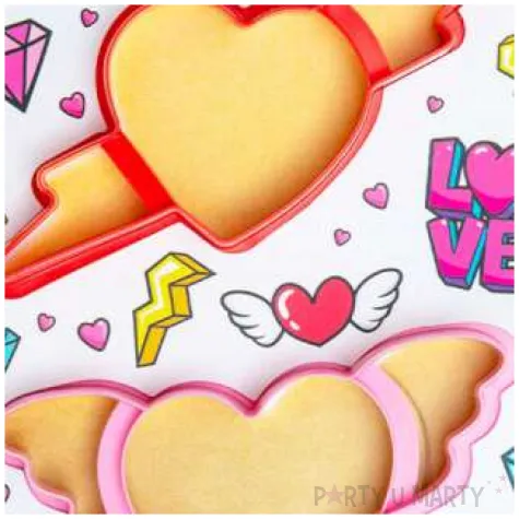 foremka do ciasteczek serca i serduszka decora 2 szt