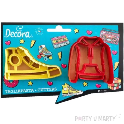 foremka do ciasteczek sportowa bluza i trampek decora 2 szt