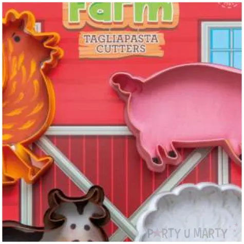 foremka do ciasteczek zwierzatka z farby decora 4 szt