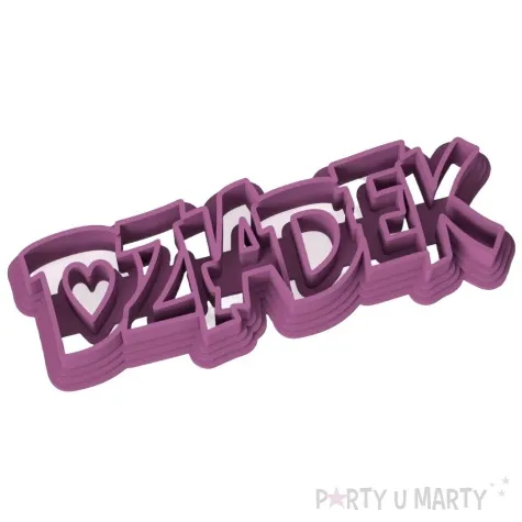 foremka dzien dziadka napis dziadek 97x38 mm fioletowy