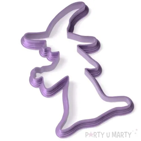 foremka halloween czarownica 98x67 mm fioletowa metaliczna