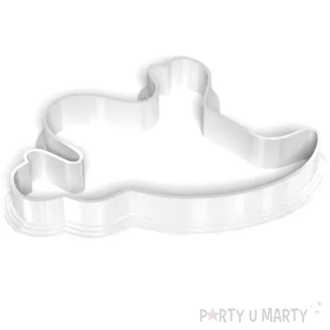 foremka halloween duszek obrys lux 83x88 mm biala metaliczna