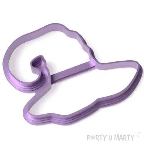 foremka halloween kapelusz czarownicy 98x71 mm fioletowa metaliczna