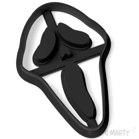 foremka halloween krzyk wiekszy 63x88 mm czarna