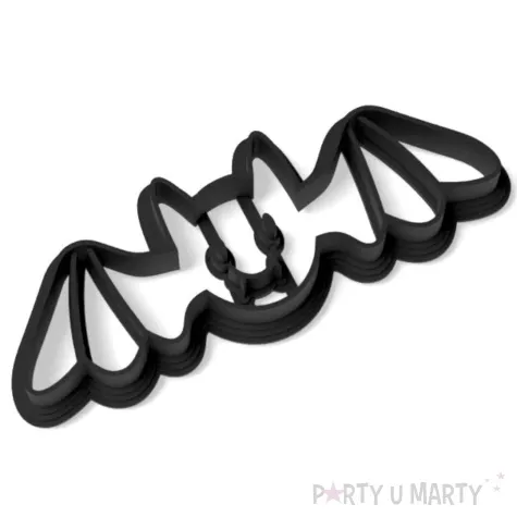 foremka halloween nietoperz smieszek 38x108 mm czarna