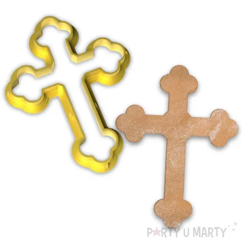 foremka komunia sw krzyz 64x85 mm zlota