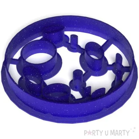 foremka kosmos ksiezyc niebieska brokatowa 78x78 mm