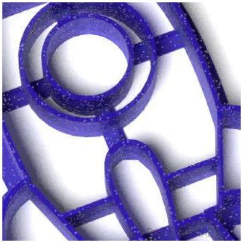 foremka kosmos rakieta deluxe niebieska brokatowa 93x64 mm