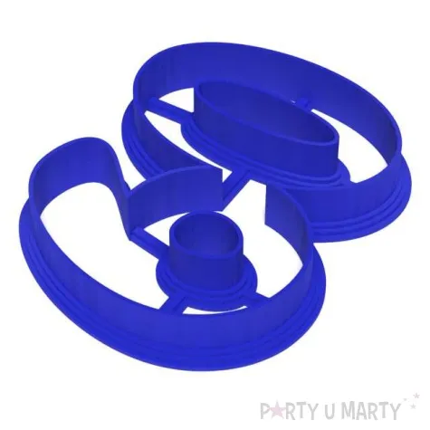 foremka liczba 60 68x96 mm niebieska