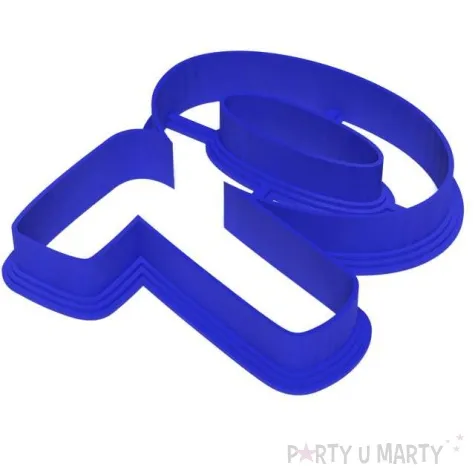 foremka liczba 70 68x87 mm niebieska