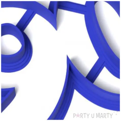 foremka liczba 90 67x96 mm niebieska