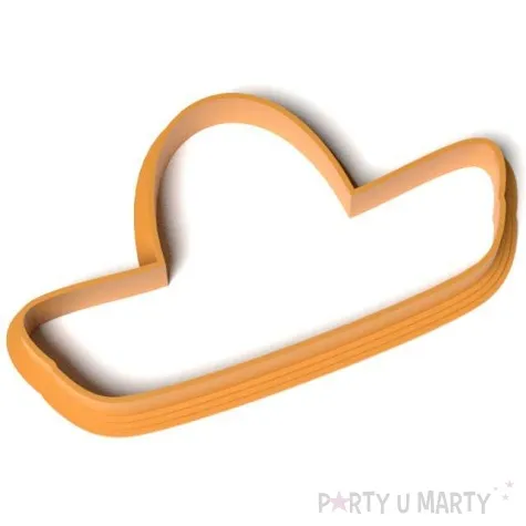 foremka meksykanskie party sombrero 95x53 mm pomaranczowa