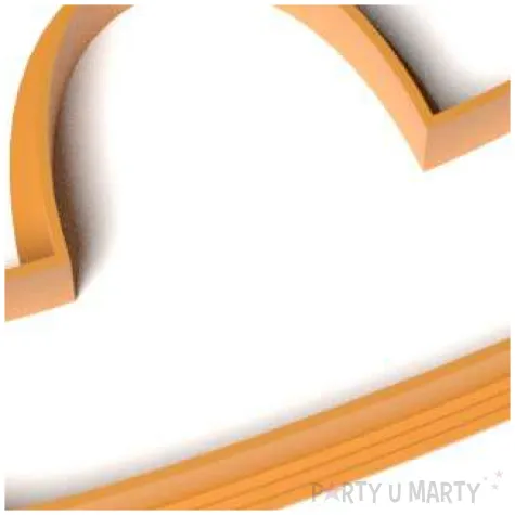 foremka meksykanskie party sombrero 95x53 mm pomaranczowa