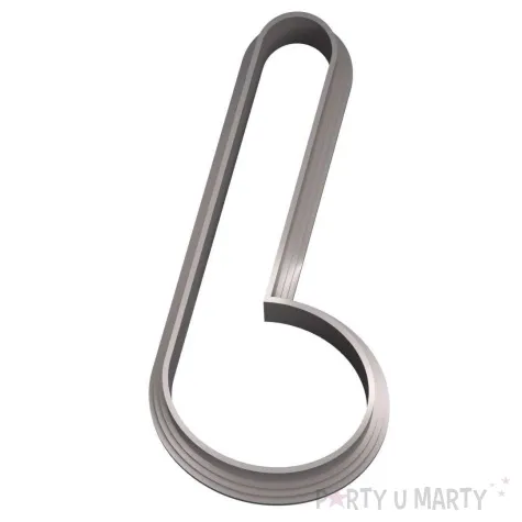 foremka muzyka nuta cwiercnuta 88x43 mm srebrny