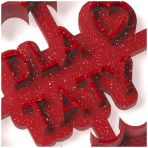 foremka na dzien ojca 23 czerwca wykrawacz dla taty czerwona z brokatem