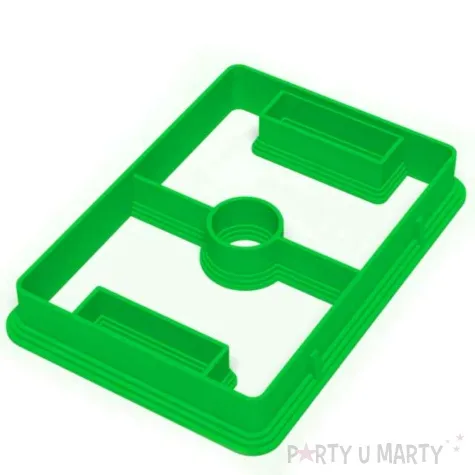 foremka pilka nozna boisko 88x62 mm zielona