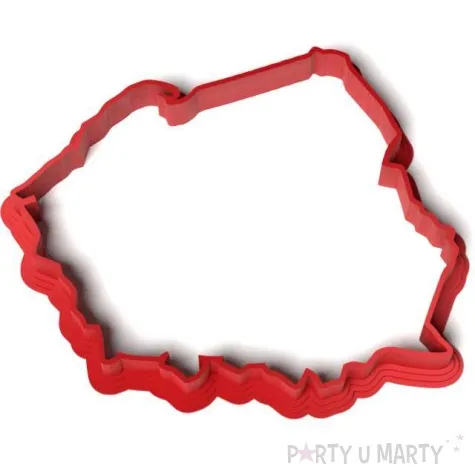 foremka polska czerwona 83x78 mm