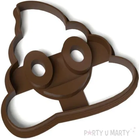 foremka poop kupa emoji usmiechnieta 91x86 mm brazowa