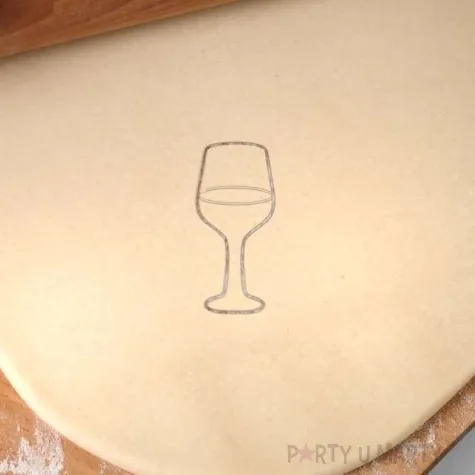 foremka sylwester kieliszek zloty 45x92 mm