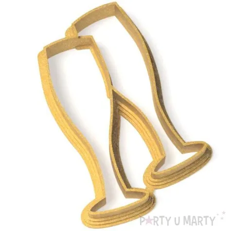 foremka sylwester kieliszki zloty 58x87 mm