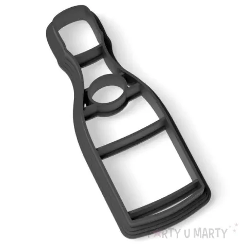 foremka sylwester szampan czarny 35x89 mm