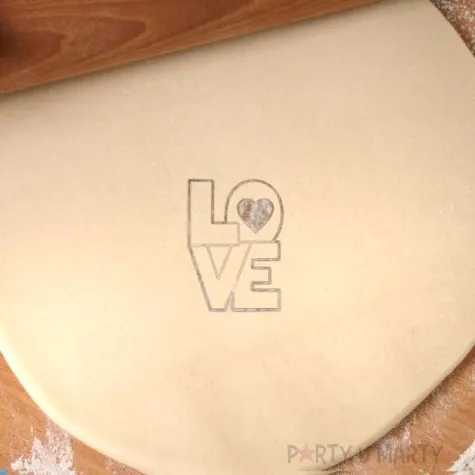 foremka walentynki love do kwadratu czerwona 64x87 mm