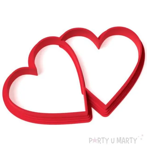 foremka walentynki serce duo 95 x 60 mm czerwony