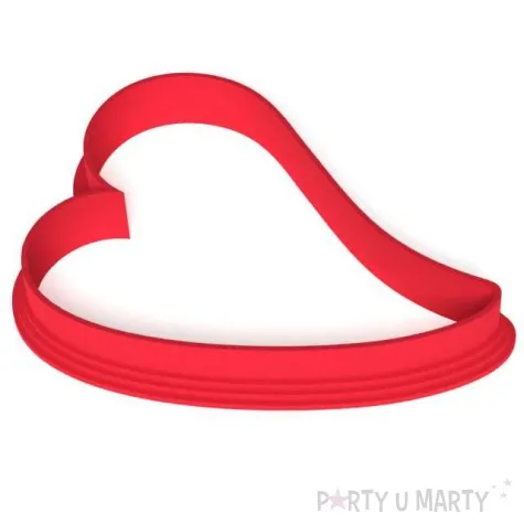 foremka walentynki serce fikusne 87 x 86 mm czerwona