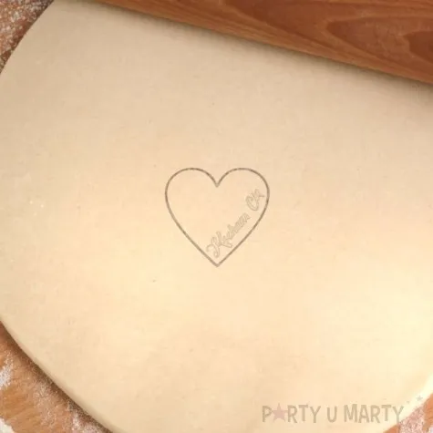 foremka walentynki serce kocham cie czerwona 93x88 mm