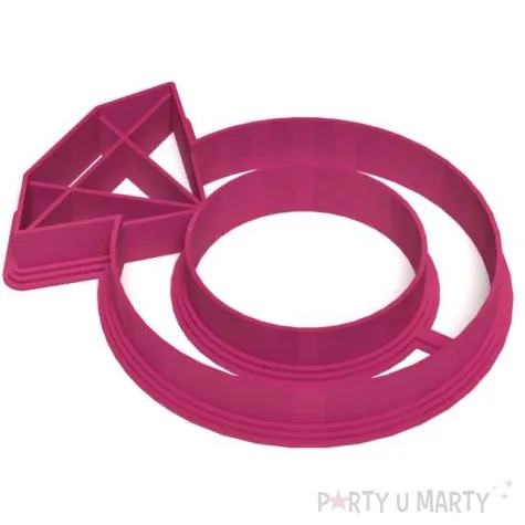 foremka wieczor panienski pierscionek z diamentem 78x98 mm rozowa