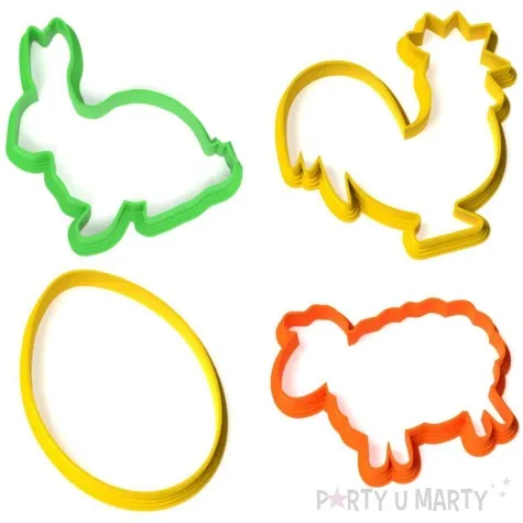 foremka wielkanoc foremki dla najmlodszych zestaw mix 4 szt