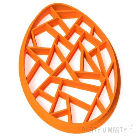 foremka wielkanoc jajko pisanka azurowe 65x87 mm pomaranczowa neonowa