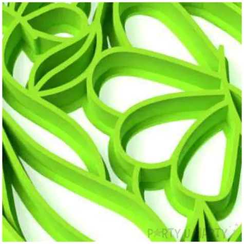 foremka wielkanoc jajko pisanka w kwiaty 65x87 mm zielona neonowa