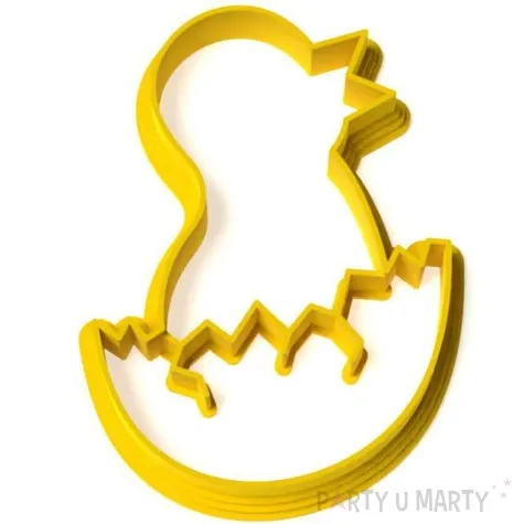 foremka wielkanoc kurczaczek w skorupce 86x67 mm zolty