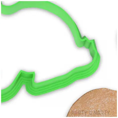 foremka wielkanoc zajac kicek 68x80 mm zielona