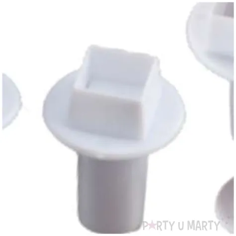 foremki do ciasteczek romby biale dekora 3 szt