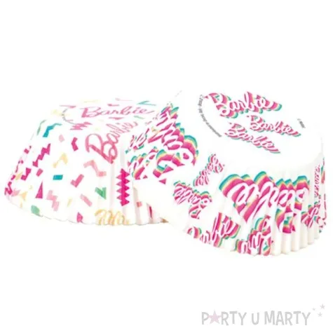 foremki na muffinki barbie i serpentyny mix decora 36 szt
