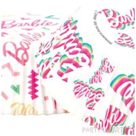 foremki na muffinki barbie i serpentyny mix decora 36 szt