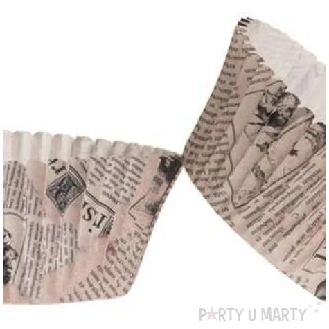 foremki na muffinki gazeta dekora 25 szt