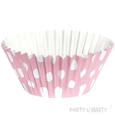 foremki na muffinki grochy kropki rozowe fyasa 25 szt